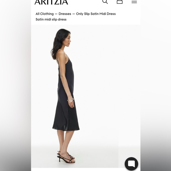 Aritzia Wilfred only Slip midi Dress sz M NWT - Picture 13 of 14